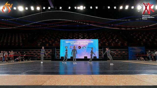 Штрих - Отборочный тур - Аэробика(5 чел) 11-13 лет - Первенство России по Фитнес-аэробике 2021 смотреть онлайн