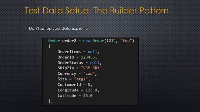 The Builder Pattern in Unit Tests смотреть онлайн