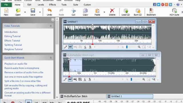 โปรแกรมตัดต่อเพลง WavePad Sound Editor ตัดต่อเพลงง่ายๆ แค่ไม่กี่คลิก смотреть онлайн