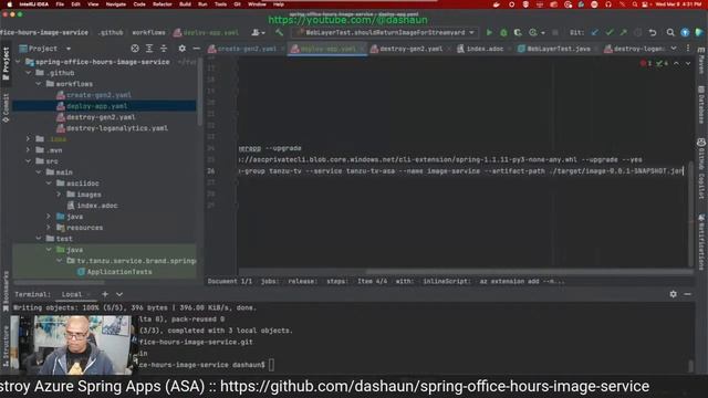 GitHub Action to create and destroy Azure Spring Apps (ASA) смотреть онлайн
