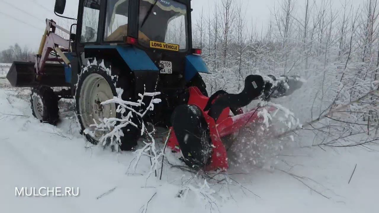 На что способен трактор Беларус 82.1 с  мульчером SERRAT FX3