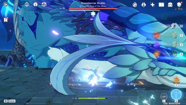 day one Eula C0 lvl 80 200k damage against Dvalin with snow tombed starsilver смотреть онлайн