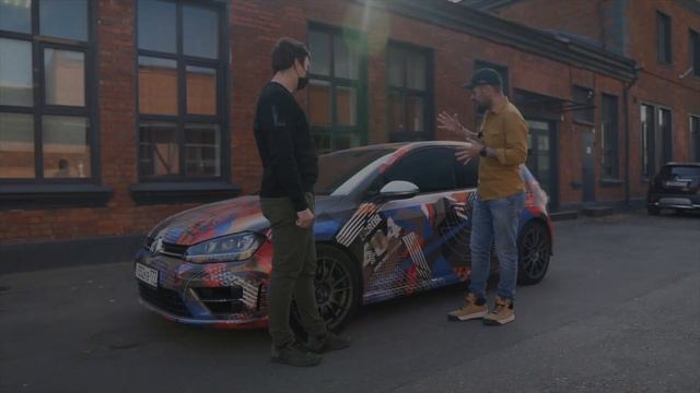 ВИДЕН ИЗДАЛЕКА - обзор на проект по винилографии VW Golf 7R