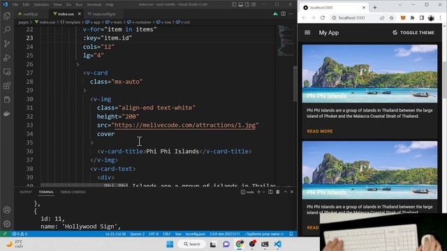 ASMR Coding - Nuxt3 + Vue3 + Vuetify3 Learning with data fetching - No Talking смотреть онлайн