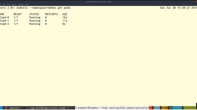Kubernetes PetSets смотреть онлайн