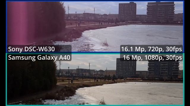 Sony DSC-W630 Vs. Samsung Galaxy A40 | Kamera Teszt | Camera Test