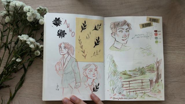 ОБЗОР законченного СКЕТЧБУКА/сериалы, кино и скетчи с натуры смотреть онлайн