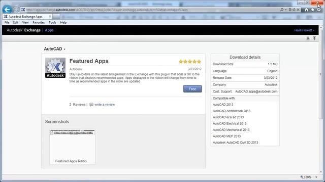 AutoCAD 2013: Autodesk Exchange Apps смотреть онлайн