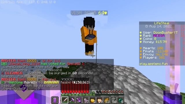 I GIVEAWAY KEYS!!! in apple mc server... смотреть онлайн