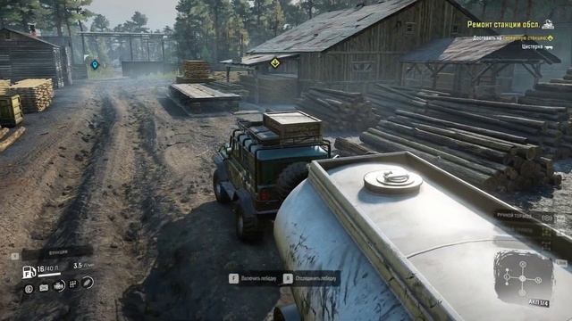 SnowRunner.Россия.Таймыр.Карьер.Ремонт станции обслуживания смотреть онлайн