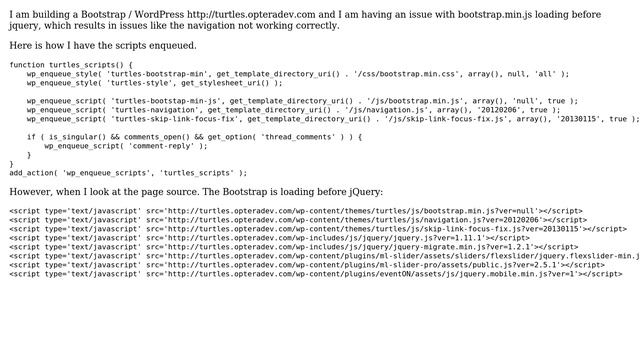 Wordpress: How do I get jQuery to Load before Bootstrap? (2 Solutions!!) смотреть онлайн