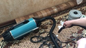 Тест драйв пылесоса «Ракета-7м», 1980 года выпуска на 27 вольт.