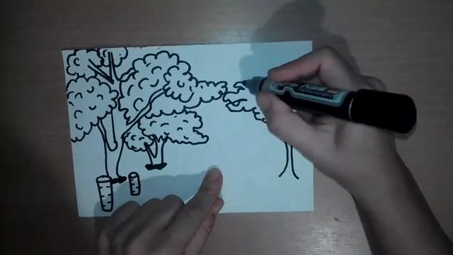 Como dibujar un parque Как нарисовать милые рисунки смотреть онлайн