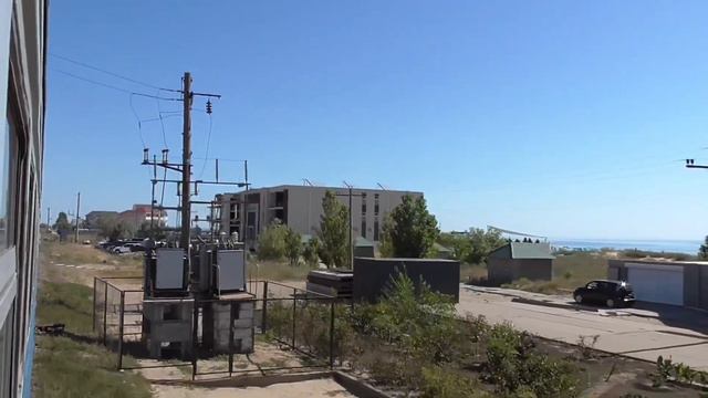Море с окна электропоезда. Затока, участок Морская - Бугаз смотреть онлайн