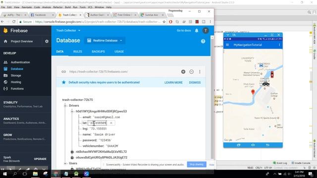 Track multiple Car Markers in google maps Android Studio Demo смотреть онлайн