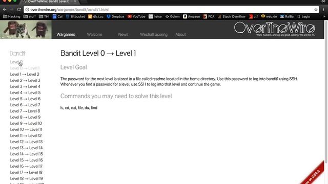Overthewire bandit0 - Connecting using SSH смотреть онлайн