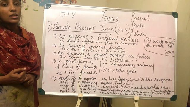 The Video Describes In Brief About The Usage Of Simple Present Tense