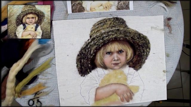 видео -приглашение к уроку "Мальчик с Кроликом" школа шерстяной живописи смотреть онлайн