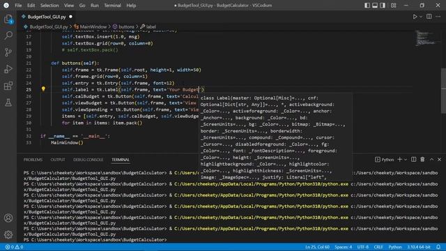 Budget App Python with GUI | Python Projects For Beginners (python expense calculator) смотреть онлайн
