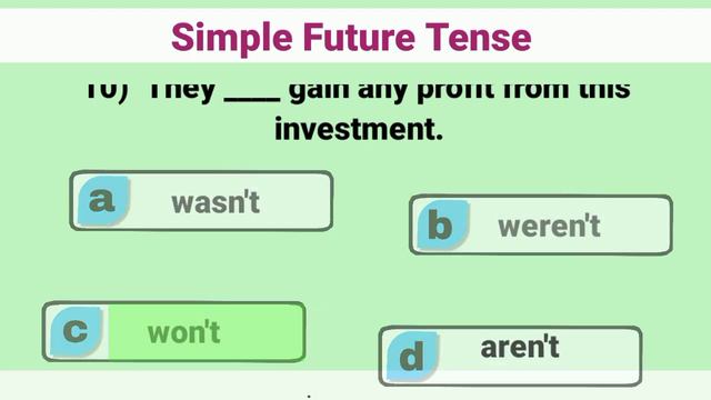 Future Tense | English grammar test | Best of the luck 🤞| смотреть онлайн