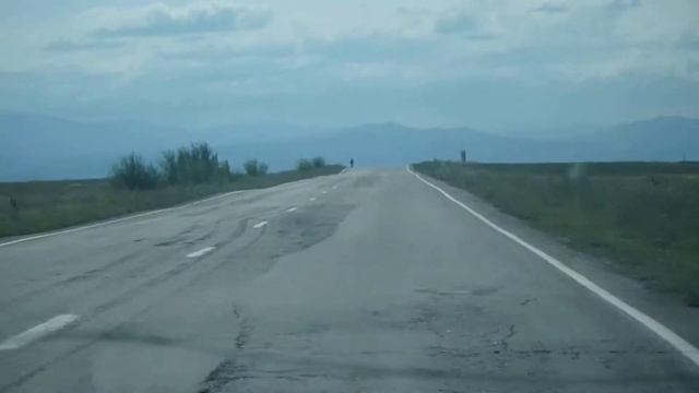 Степи вдоль трассы Абакан - Саяногорск