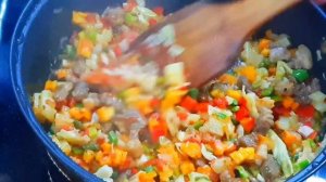 Быстрый Ужин из простых ингредиентов. Вкусная и дешевая еда. Узбекская кухня (МАНЧУЗА.)