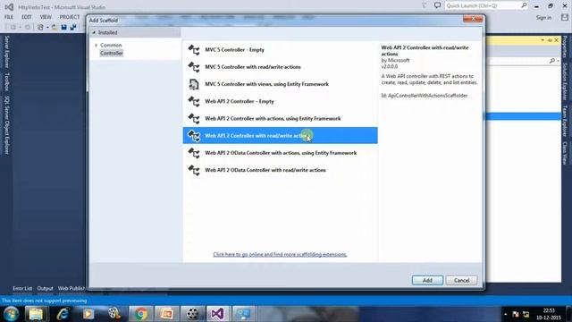 Http Methods tutorial in Web API 2 смотреть онлайн