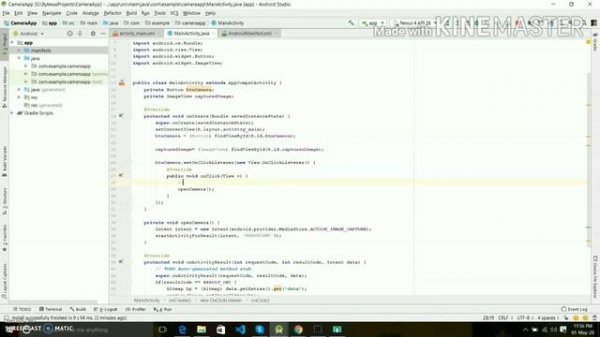 Android Studio Tutorial | How to Use Camera | Camera by Intent | Start Activity For Result