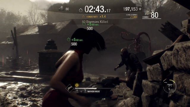 Resident Evil 4 Remake Mercenaries - Ada(Dress) S++ Village - G.C.D. Gameplay (PS5) смотреть онлайн