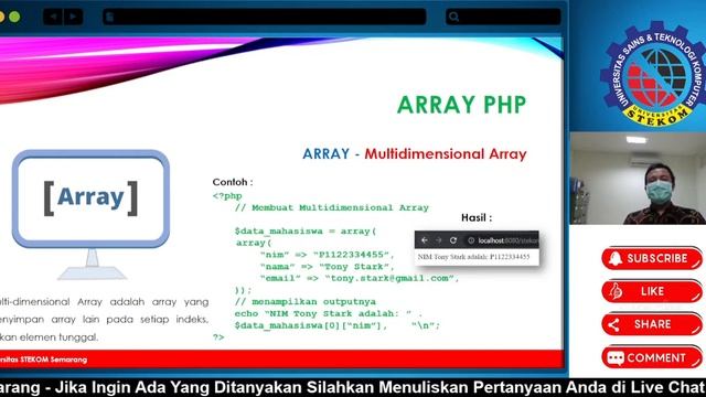 STEKOM - Kuliah Online - PHP Array & Function смотреть онлайн