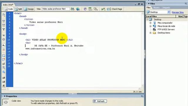 aula 10 part 2 java ee Vendo as tags hr h1 h2 h3 h4 h5 h6 смотреть онлайн