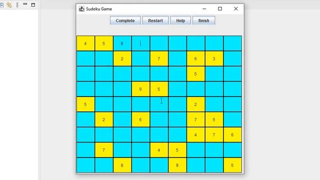 Create Sudoku Game using Java , Swing and AWT. смотреть онлайн