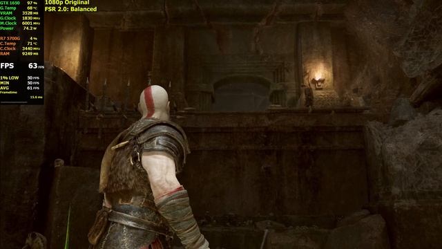 [1080p] GOD OF WAR PC AMD FSR Balanced | Ryzen 7 5700G | GTX 1650 4GB смотреть онлайн