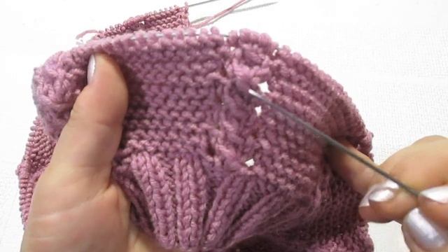 детский берет вязаный спицами смотреть онлайн