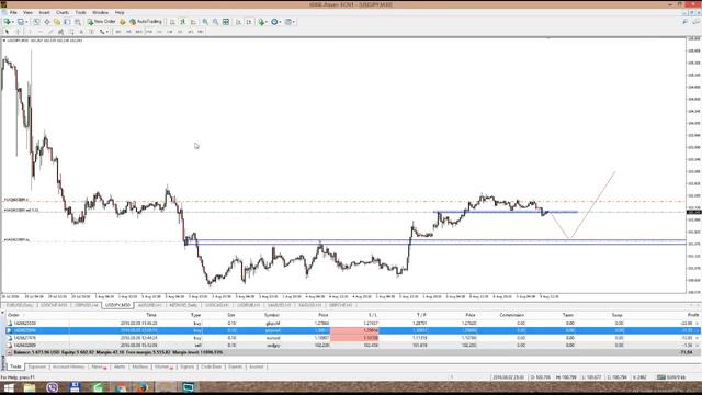 Безындикаторный анализ основных валютных пар за 9 августа 2016 смотреть онлайн