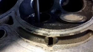 Характерая проблема ГБЦ двигателя EP-6 выпавшие седла клапанов EP-6 engine cylinder head lost seats