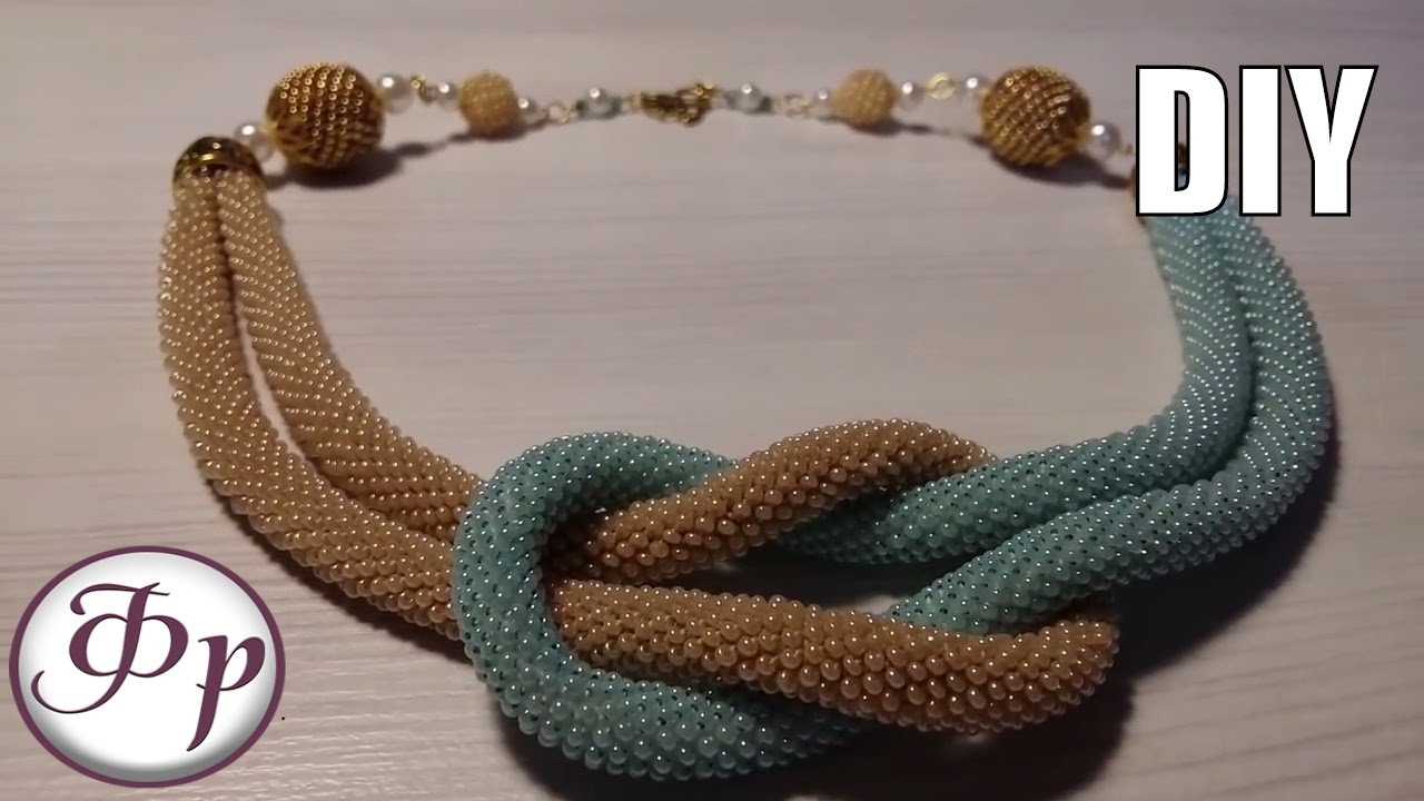 Мастер класс. Колье из бисерных жгутов 'Узелок желаний' смотреть онлайн