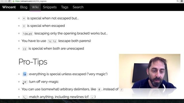 Vim screencast #17: Regular expressions смотреть онлайн