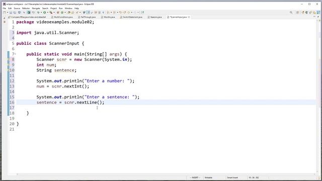 Getting User Input with the Java Scanner Class смотреть онлайн