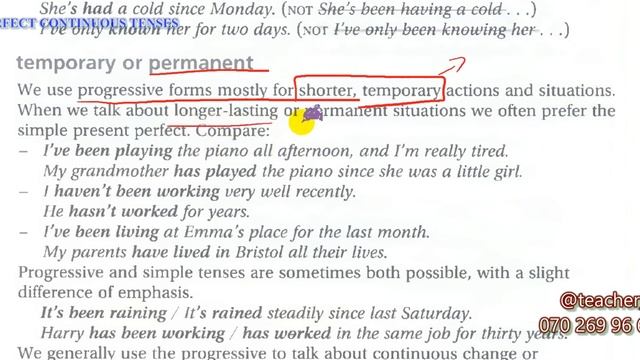 PERFECT CONTINUOUS TENSES/FOR/SINCE MIQ/SERT 2022 смотреть онлайн