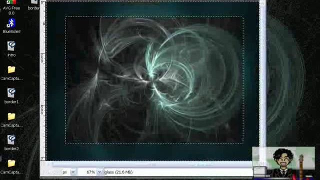 GIMP: Make Your Own Borders (+glass and animated supernova) смотреть онлайн