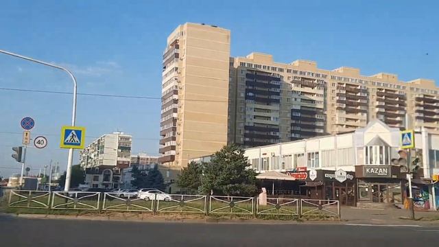 Адыгея.МАЙКОП. По обновленной Пролетарской с востока на запад. смотреть онлайн