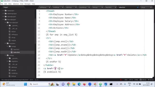 27th APR 23 CRUD/ fbv project Ex.. смотреть онлайн