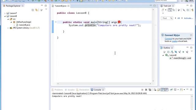08 - Examining a Simple Java Program in Detail смотреть онлайн