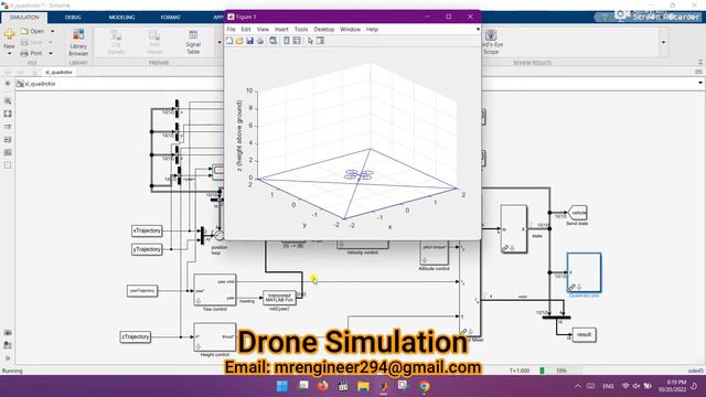 Drone Simulation in MATLAB/Simulink | Quadcopter Animation |Autonomous Drone смотреть онлайн