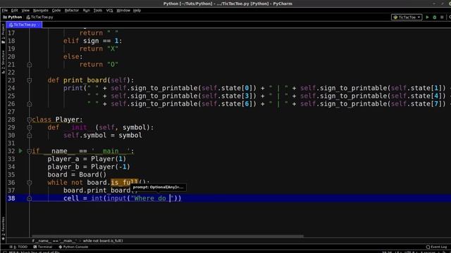 Python Übung - Tic Tac Toe смотреть онлайн