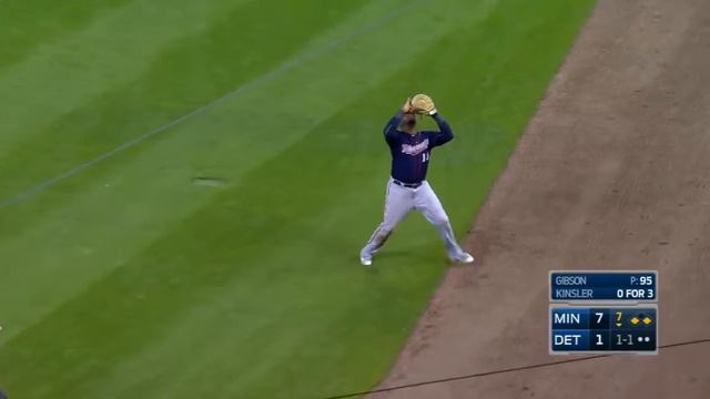 MIN@DET: Gibson escapes trouble with in 7th смотреть онлайн