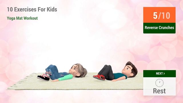 10 SIMPLE EXERCISES FOR KIDS USING A YOGA MAT смотреть онлайн