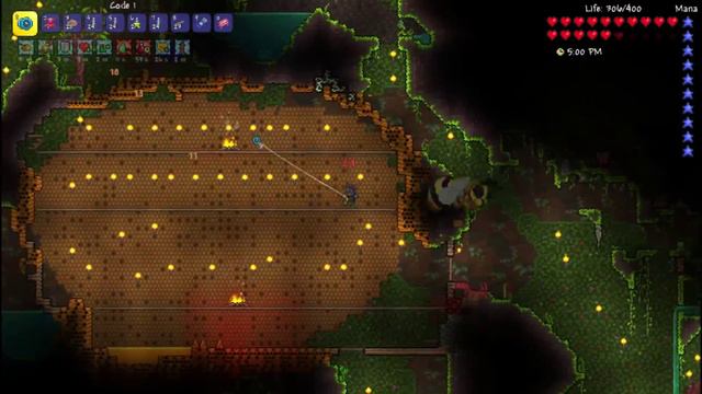 Terraria 1.3 Weapons VS. Expert Bosses: CODE 1 YOYO VS. THE QUEEN BEE! смотреть онлайн