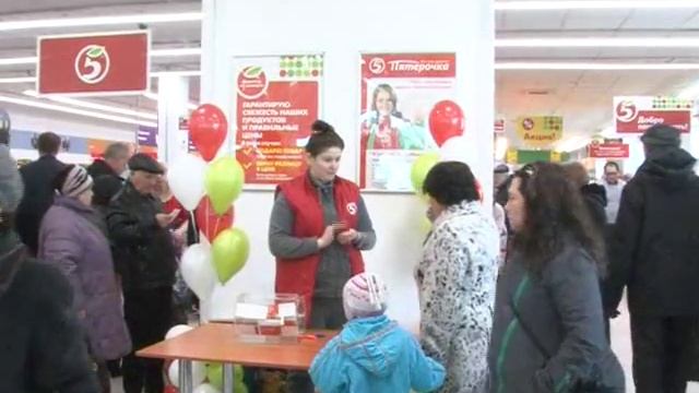 Магнитогорск, 07.04.2015, Открытие нового магазина "Пятерочка" смотреть онлайн